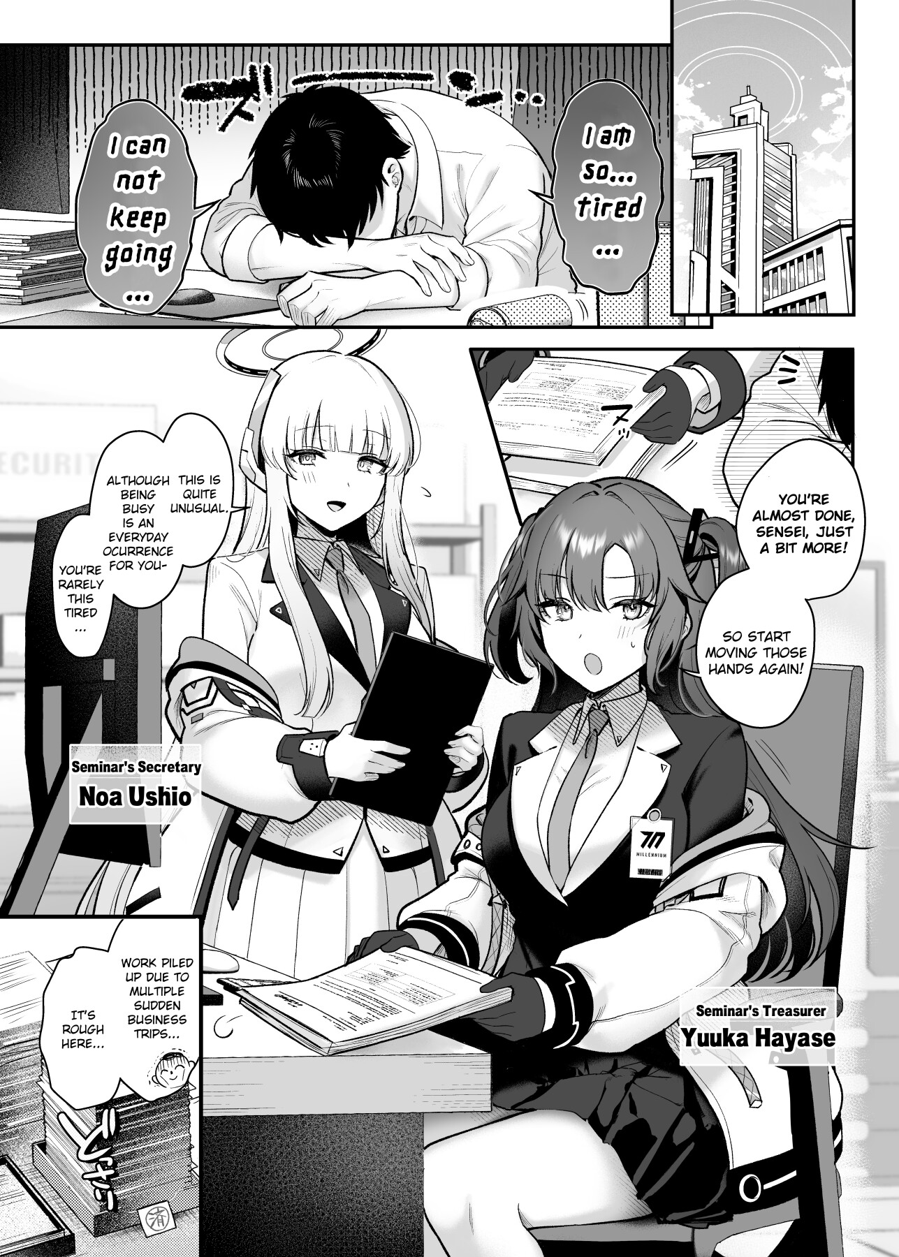 Hentai Manga Comic-With Yuuka and Noa to My Heart's Content-Read-2